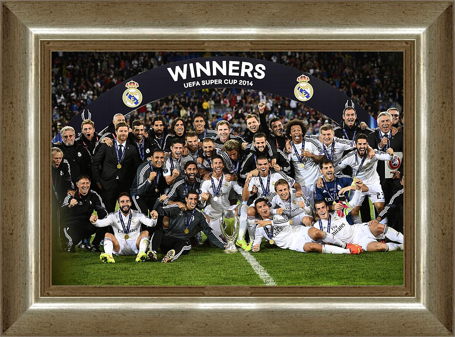 Картина в раме - Победа в суперкубке 2014. Реал Мадрид. Real Madrid