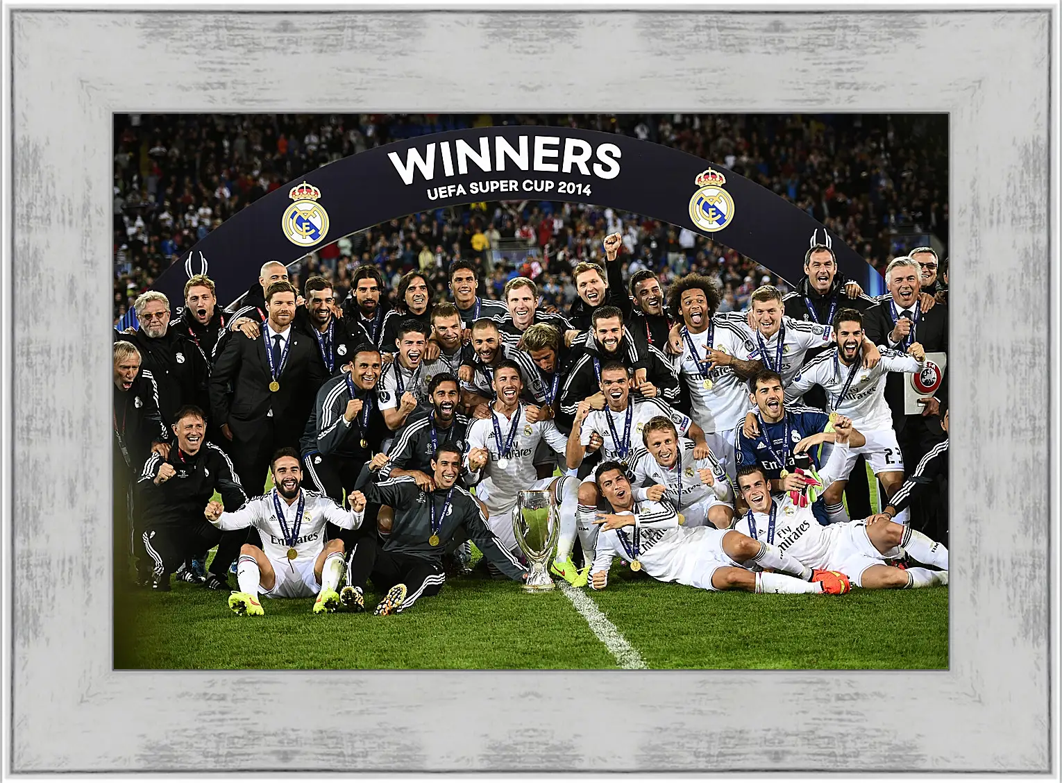 Картина в раме - Победа в суперкубке 2014. Реал Мадрид. Real Madrid