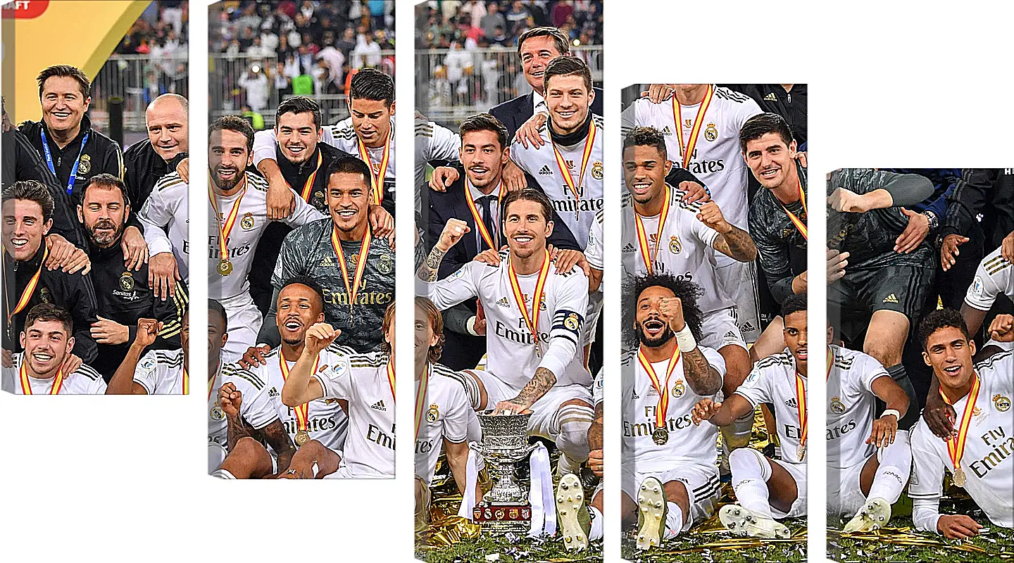 Модульная картина - Победа в суперкубке Испании. Реал Мадрид. Real Madrid