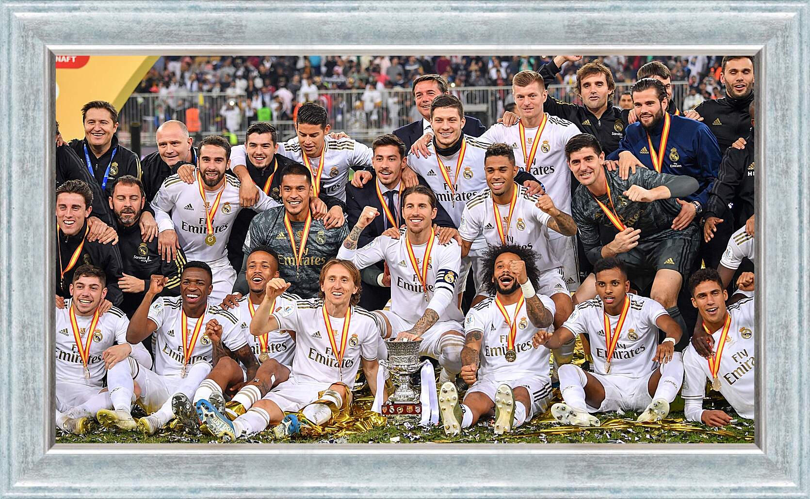 Картина в раме - Победа в суперкубке Испании. Реал Мадрид. Real Madrid
