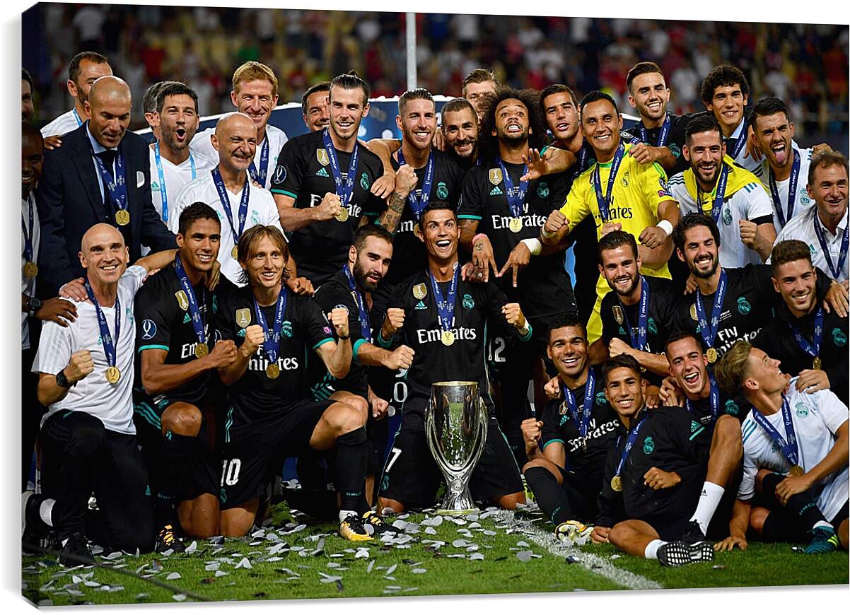 Постер и плакат - Победа в суперкубке 2017. Реал Мадрид. Real Madrid