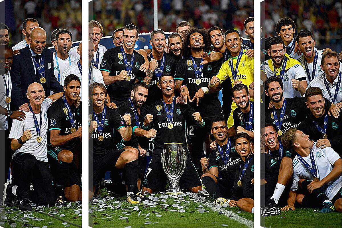 Модульная картина - Победа в суперкубке 2017. Реал Мадрид. Real Madrid