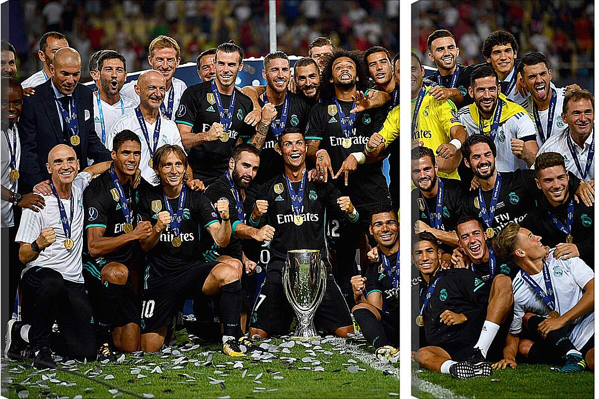 Модульная картина - Победа в суперкубке 2017. Реал Мадрид. Real Madrid