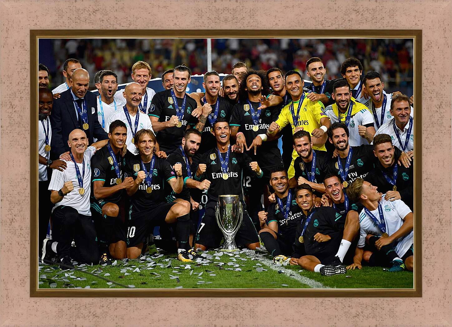 Картина в раме - Победа в суперкубке 2017. Реал Мадрид. Real Madrid