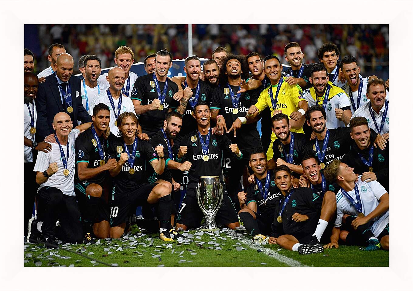 Картина в раме - Победа в суперкубке 2017. Реал Мадрид. Real Madrid