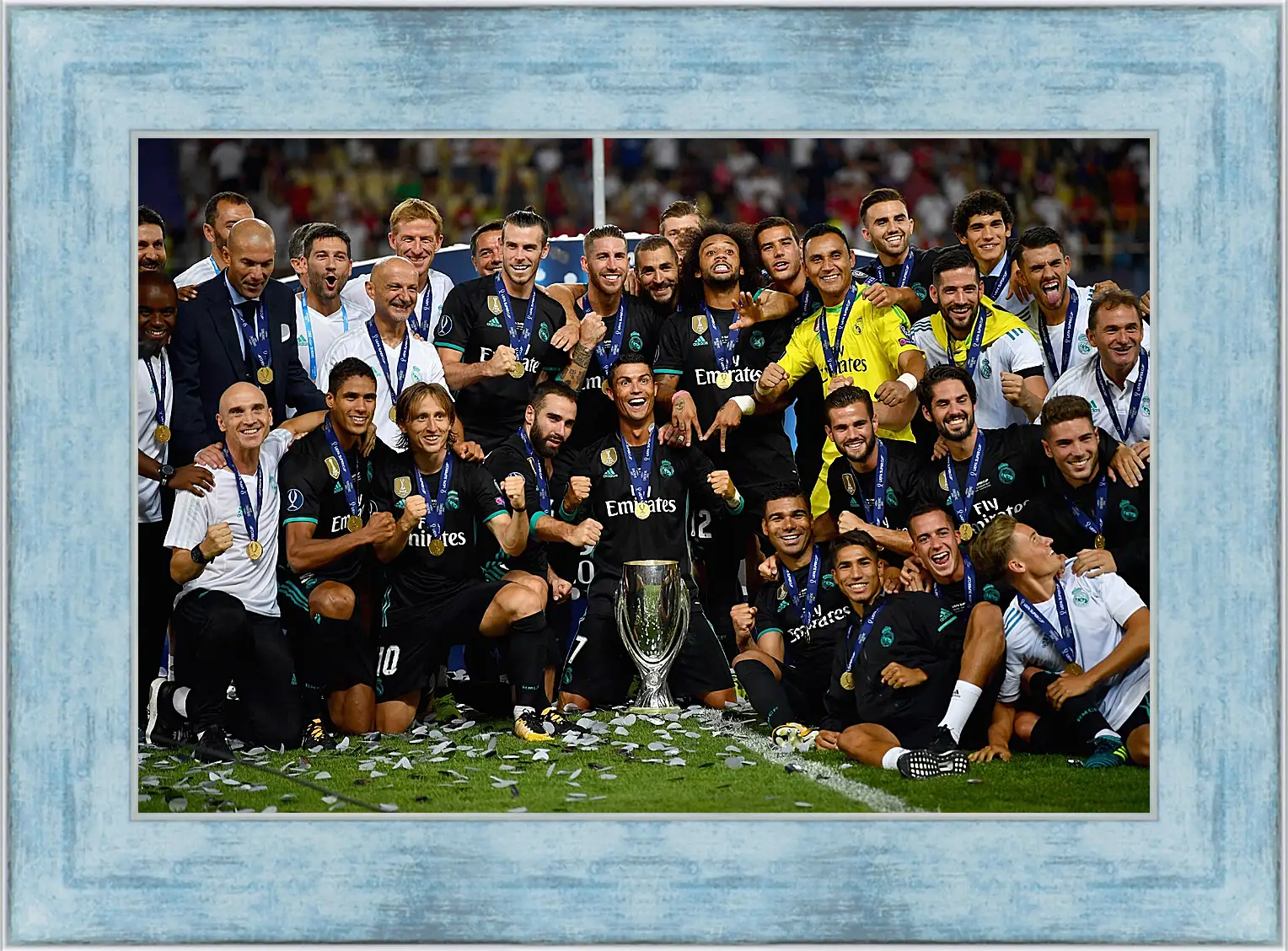 Картина в раме - Победа в суперкубке 2017. Реал Мадрид. Real Madrid