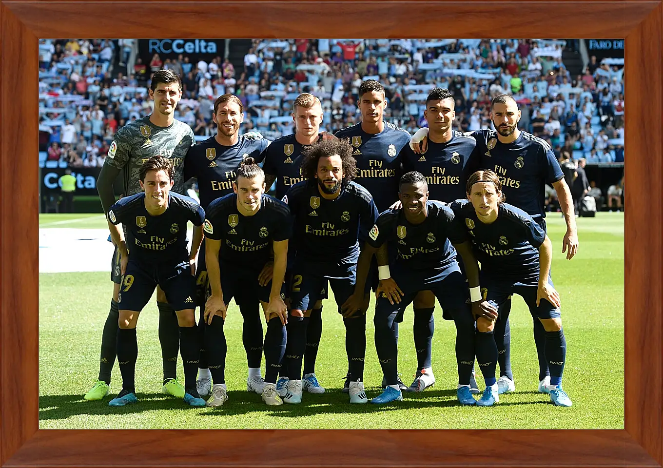 Картина в раме - Фото перед матчем ФК Реал Мадрид. FC Real Madrid