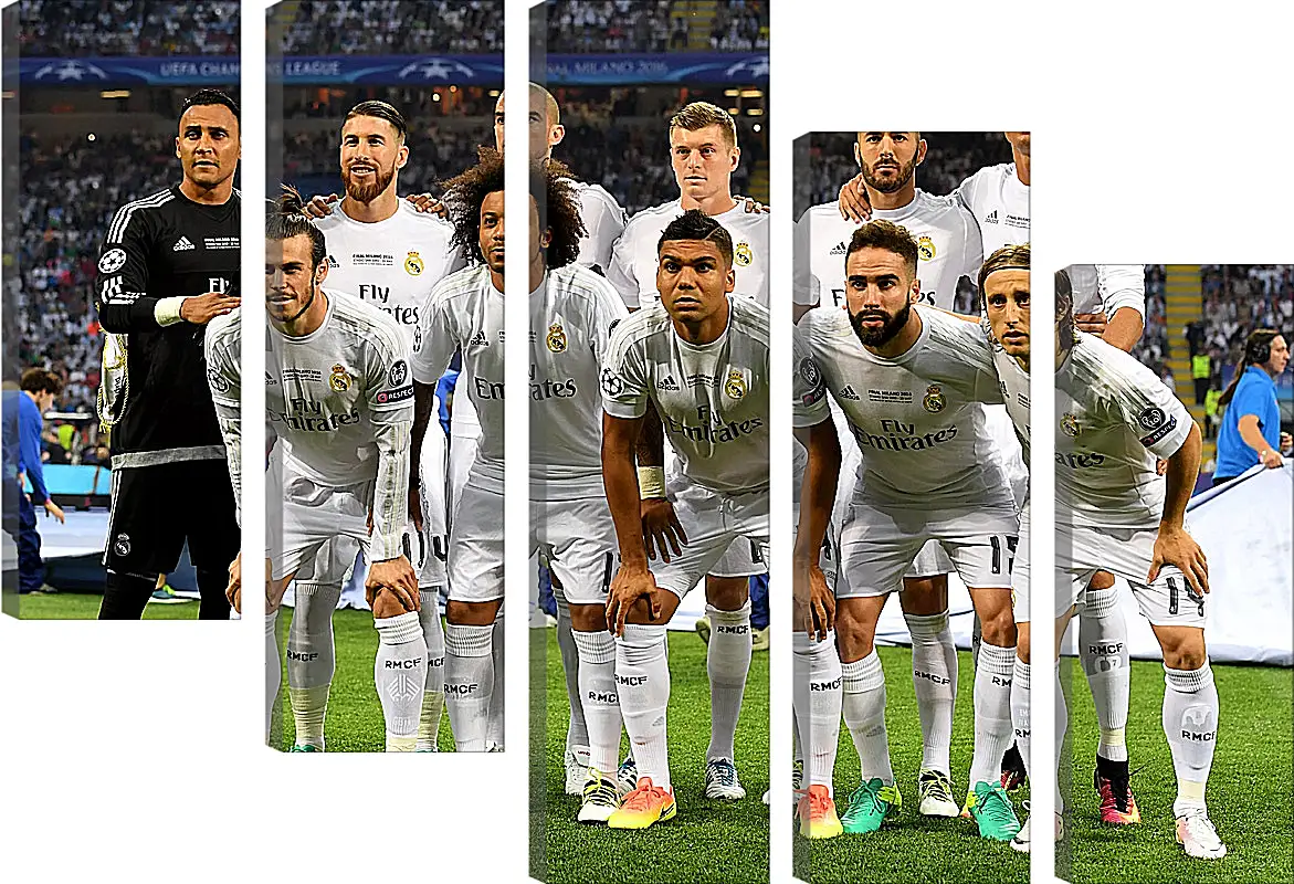 Модульная картина - Фото перед матчем ФК Реал Мадрид. FC Real Madrid
