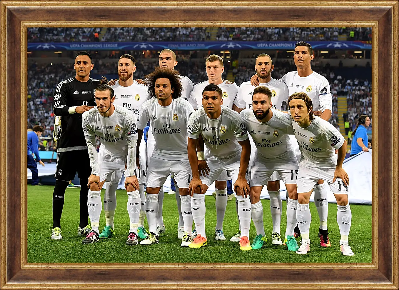 Картина в раме - Фото перед матчем ФК Реал Мадрид. FC Real Madrid