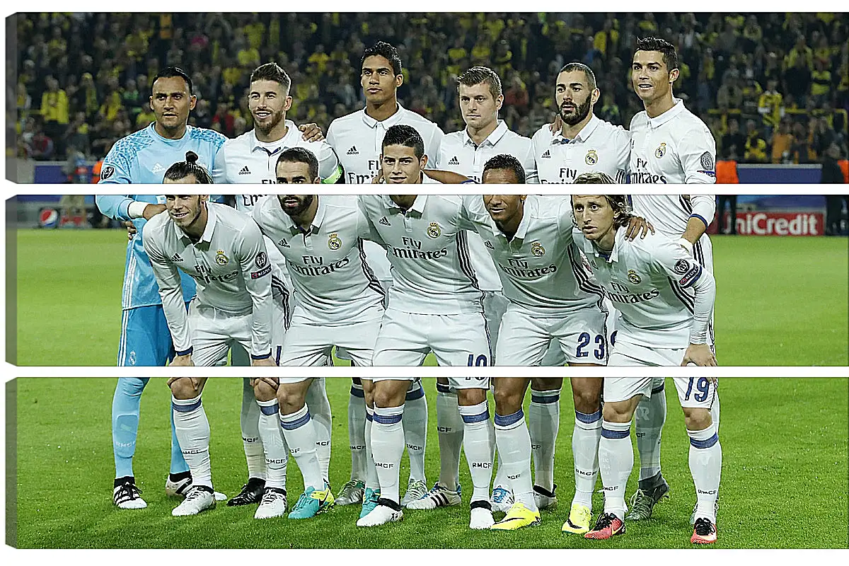 Модульная картина - Фото перед матчем ФК Реал Мадрид. FC Real Madrid