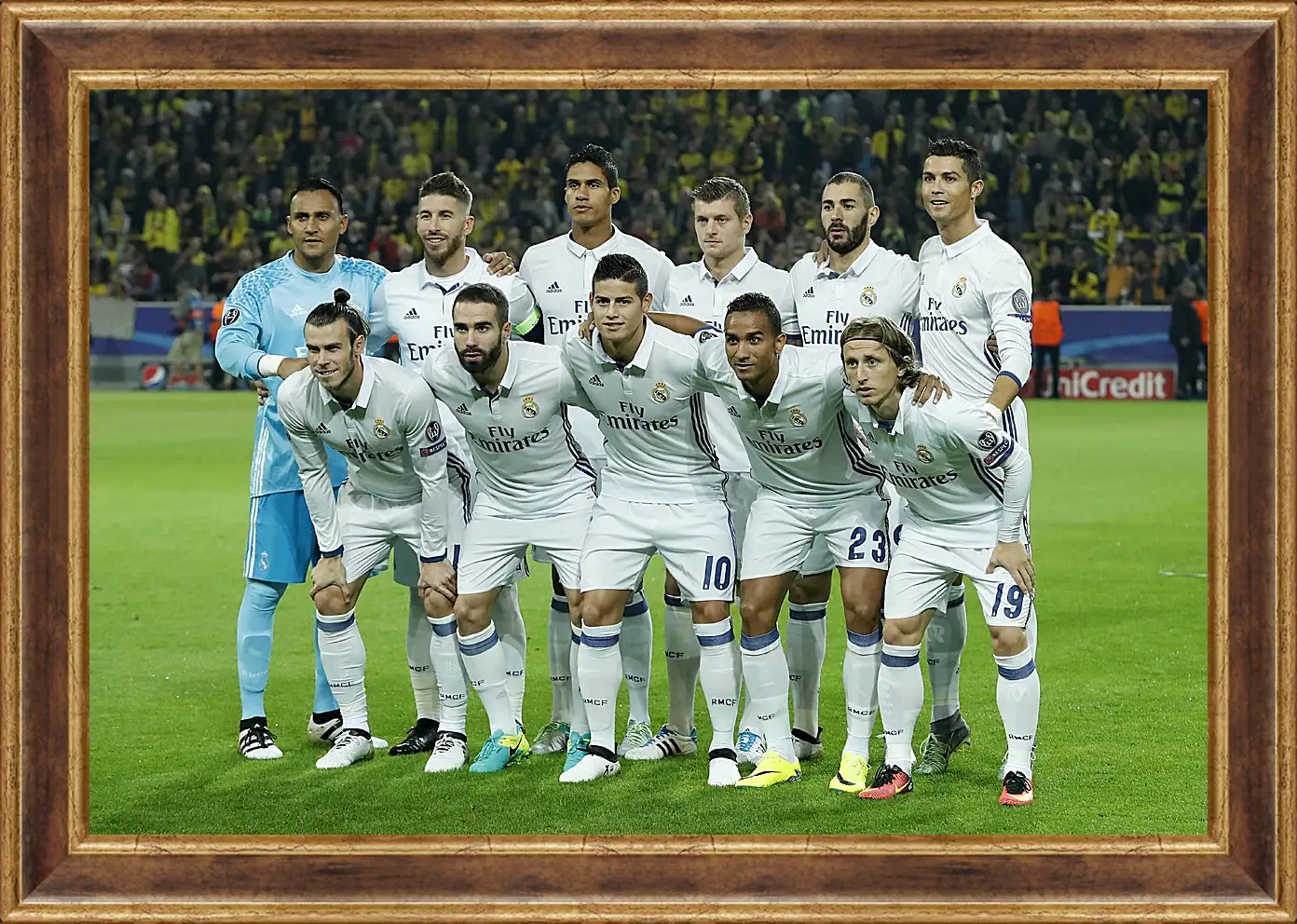 Картина в раме - Фото перед матчем ФК Реал Мадрид. FC Real Madrid