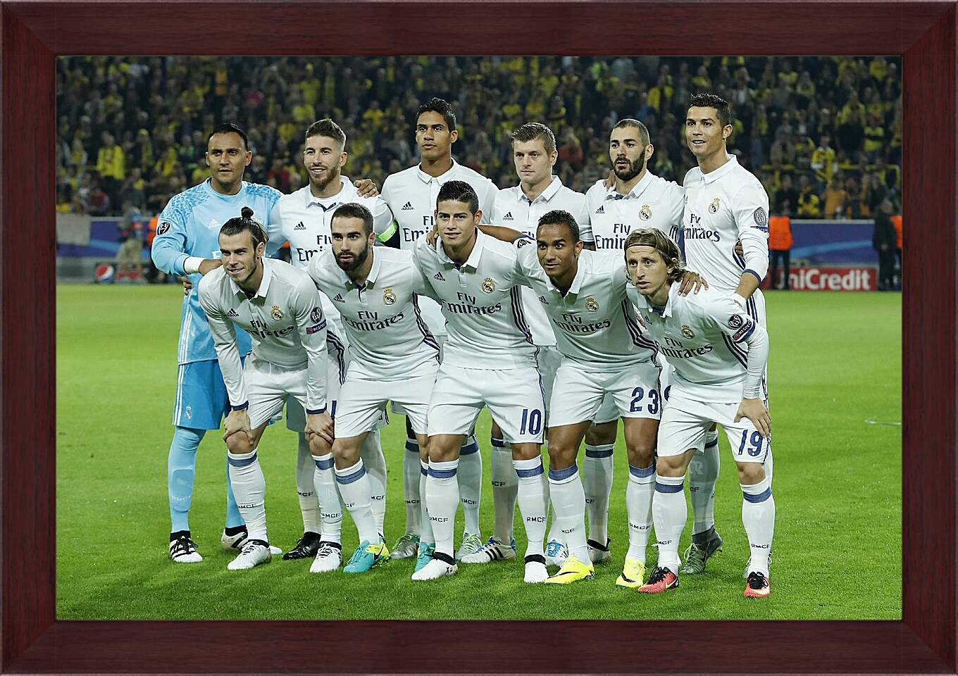 Картина в раме - Фото перед матчем ФК Реал Мадрид. FC Real Madrid