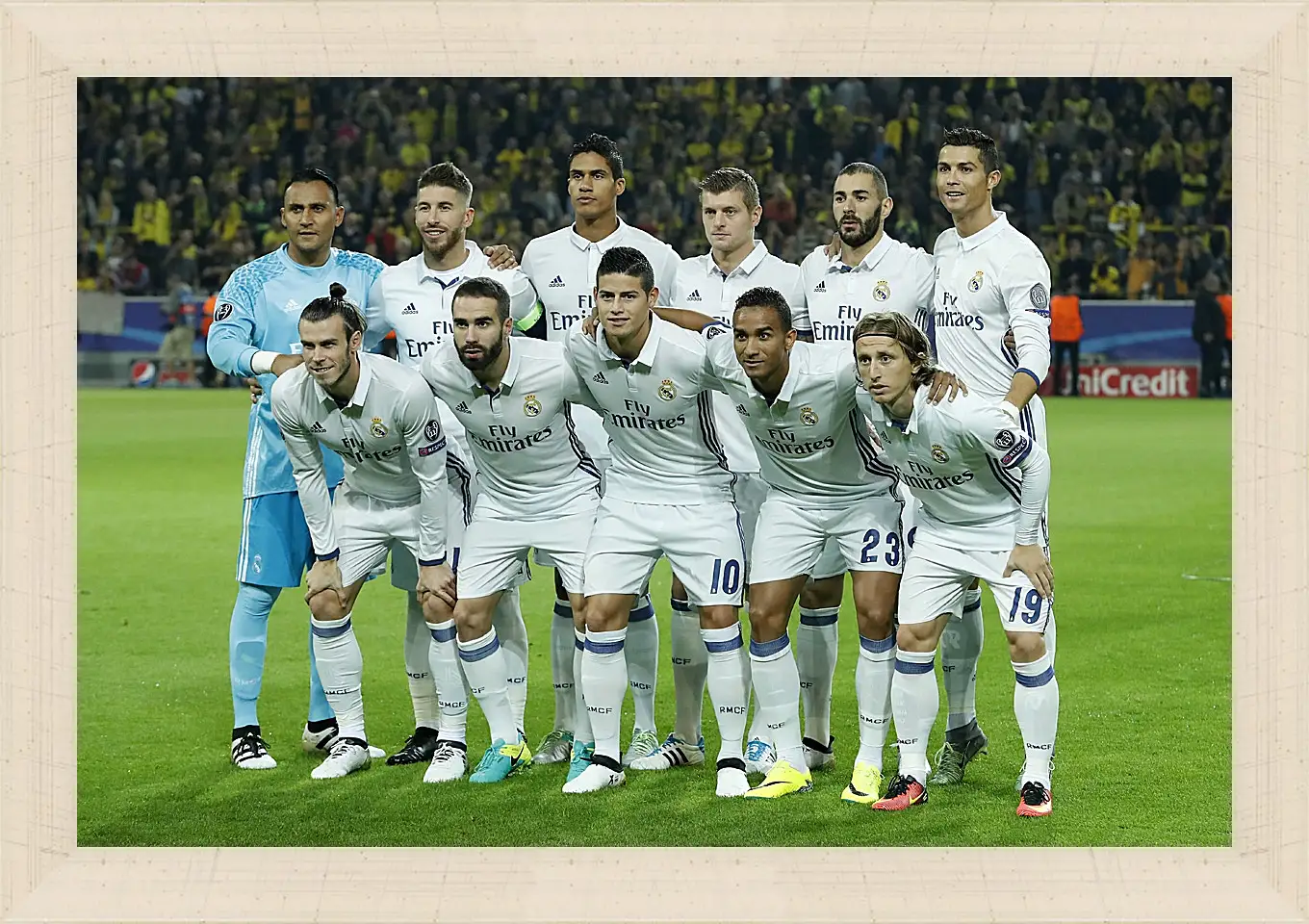 Картина в раме - Фото перед матчем ФК Реал Мадрид. FC Real Madrid