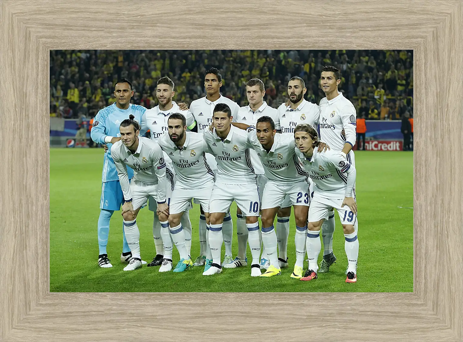 Картина в раме - Фото перед матчем ФК Реал Мадрид. FC Real Madrid