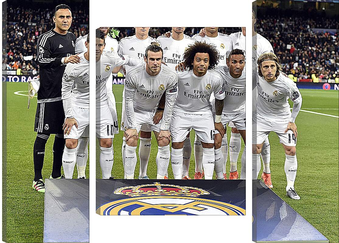 Модульная картина - Фото перед матчем ФК Реал Мадрид. FC Real Madrid