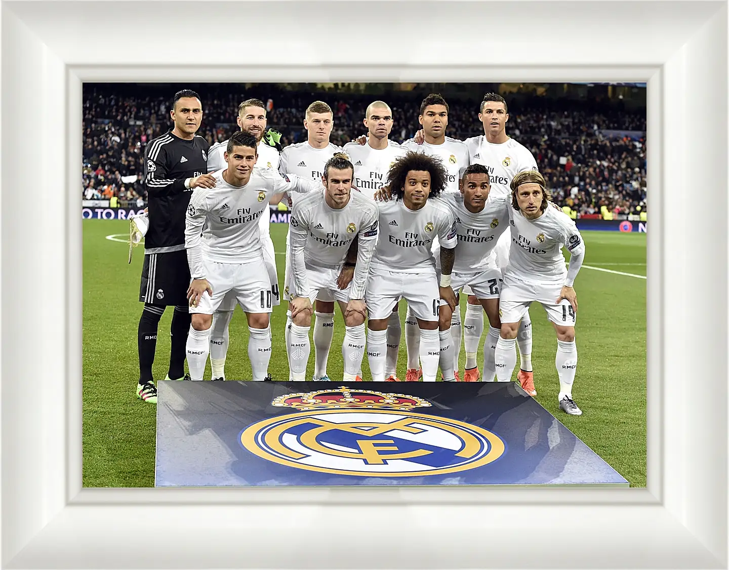 Картина в раме - Фото перед матчем ФК Реал Мадрид. FC Real Madrid