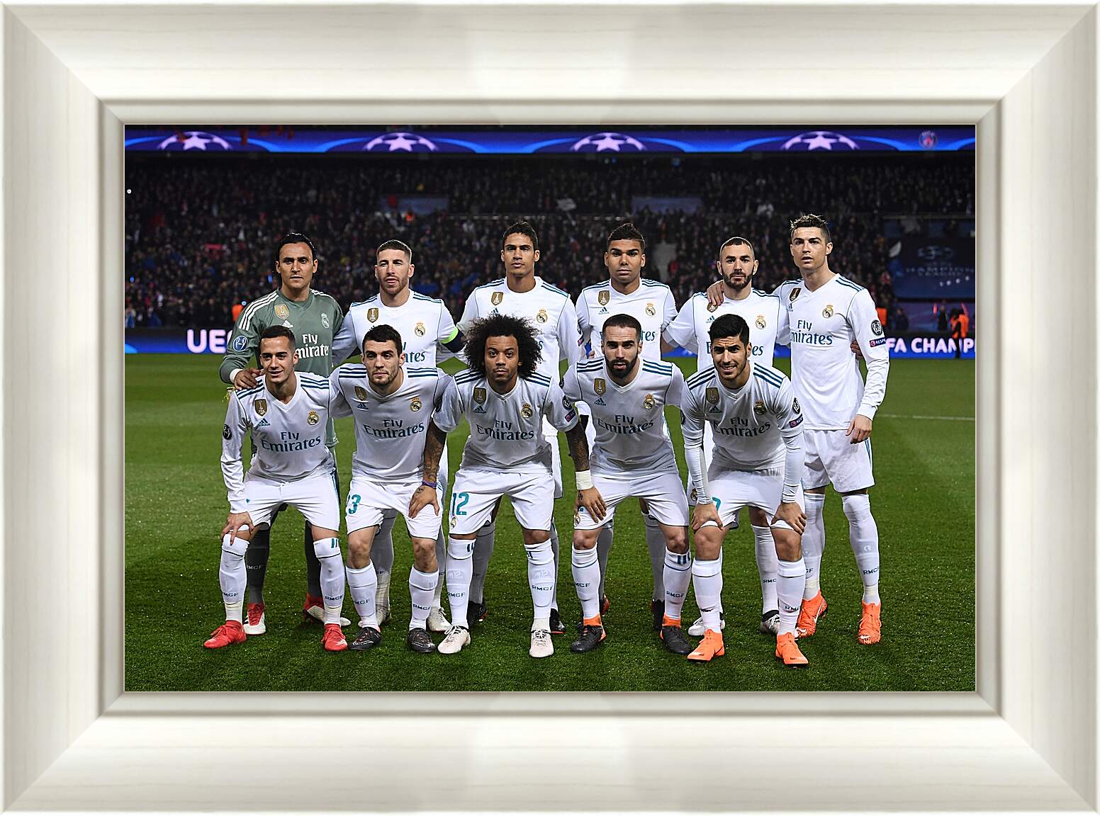 Картина в раме - Фото перед матчем ФК Реал Мадрид. FC Real Madrid