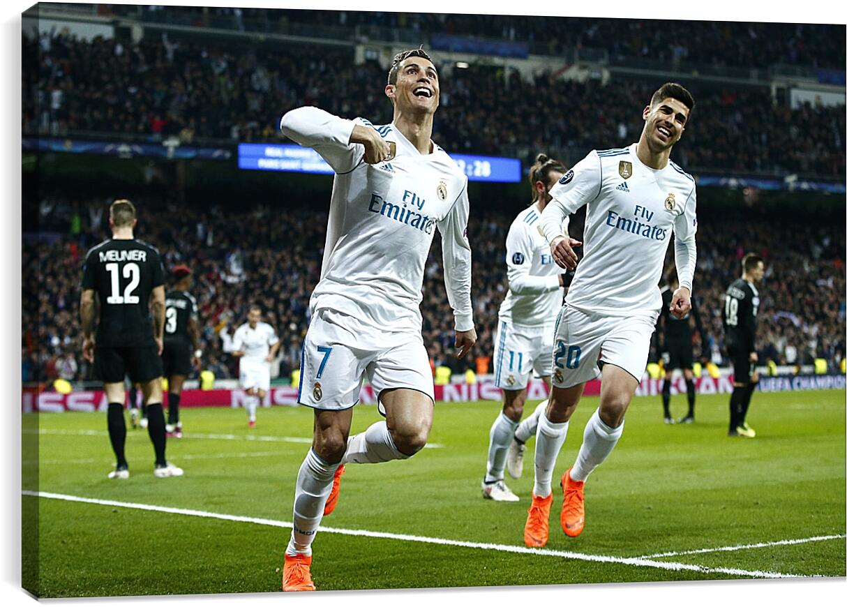 Постер и плакат - Празднование гола. ФК Реал Мадрид. FC Real Madrid