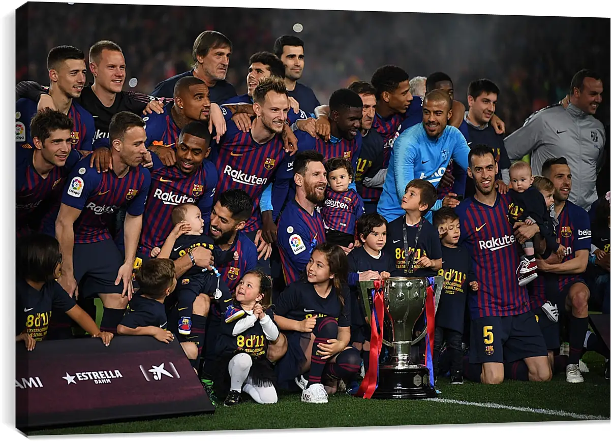 Постер и плакат - Победа в Чемпионате Испании. ФК Барселона. FC Barcelona