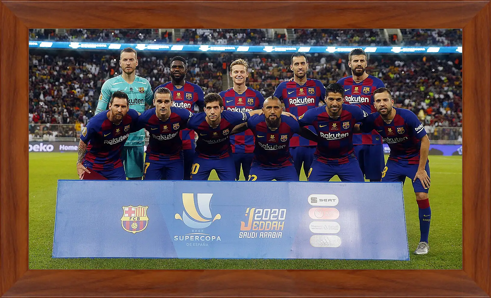 Картина в раме - Фото перед матчем ФК Барселона. FC Barcelona