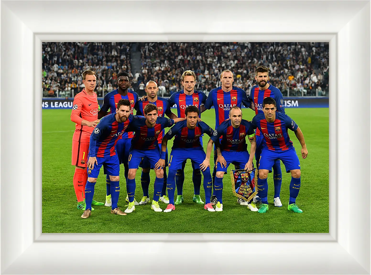 Картина в раме - Фото перед матчем ФК Барселона. FC Barcelona