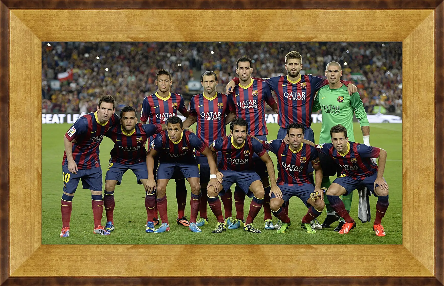 Картина в раме - Фото перед матчем ФК Барселона. FC Barcelona