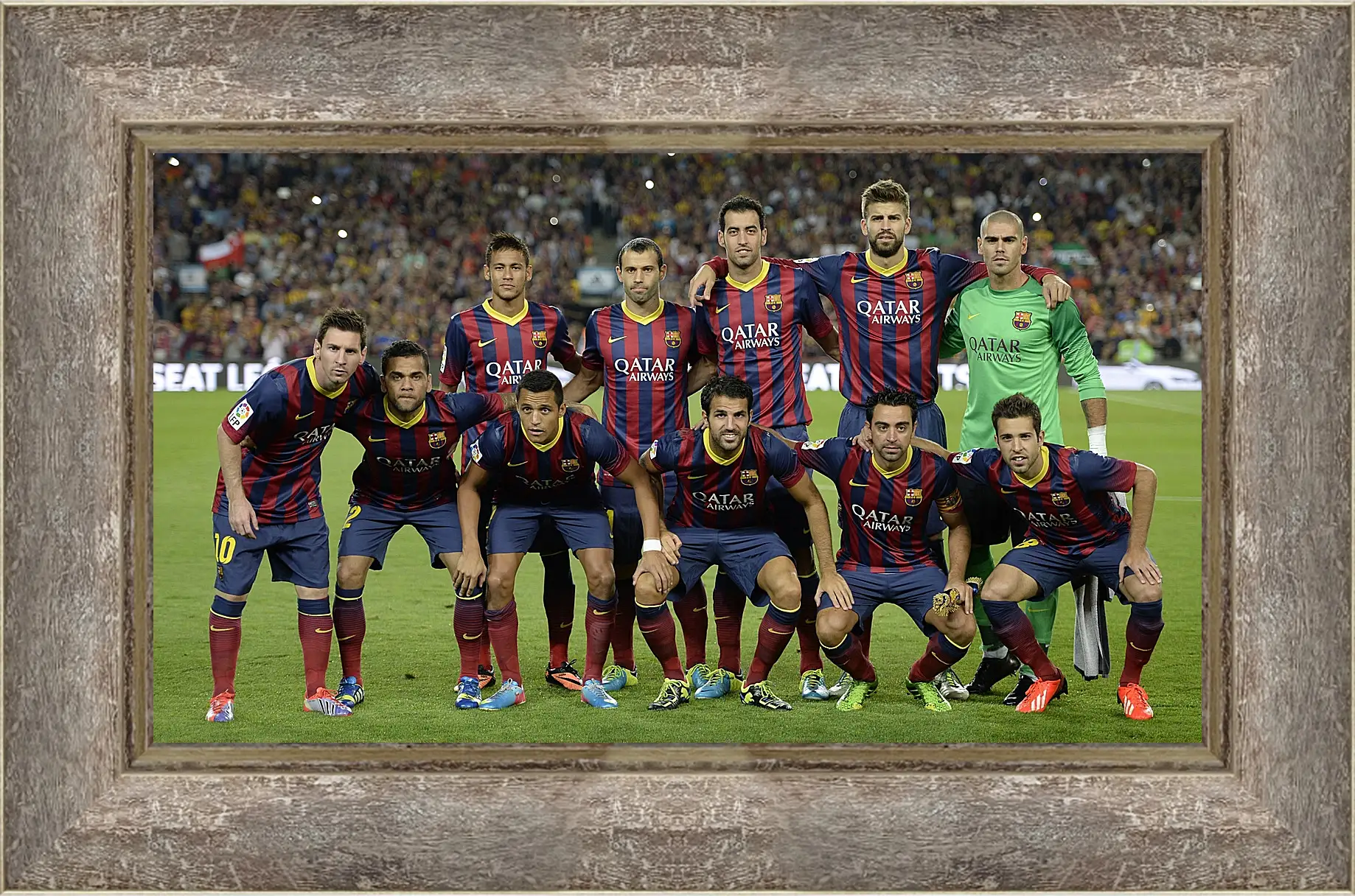 Картина в раме - Фото перед матчем ФК Барселона. FC Barcelona