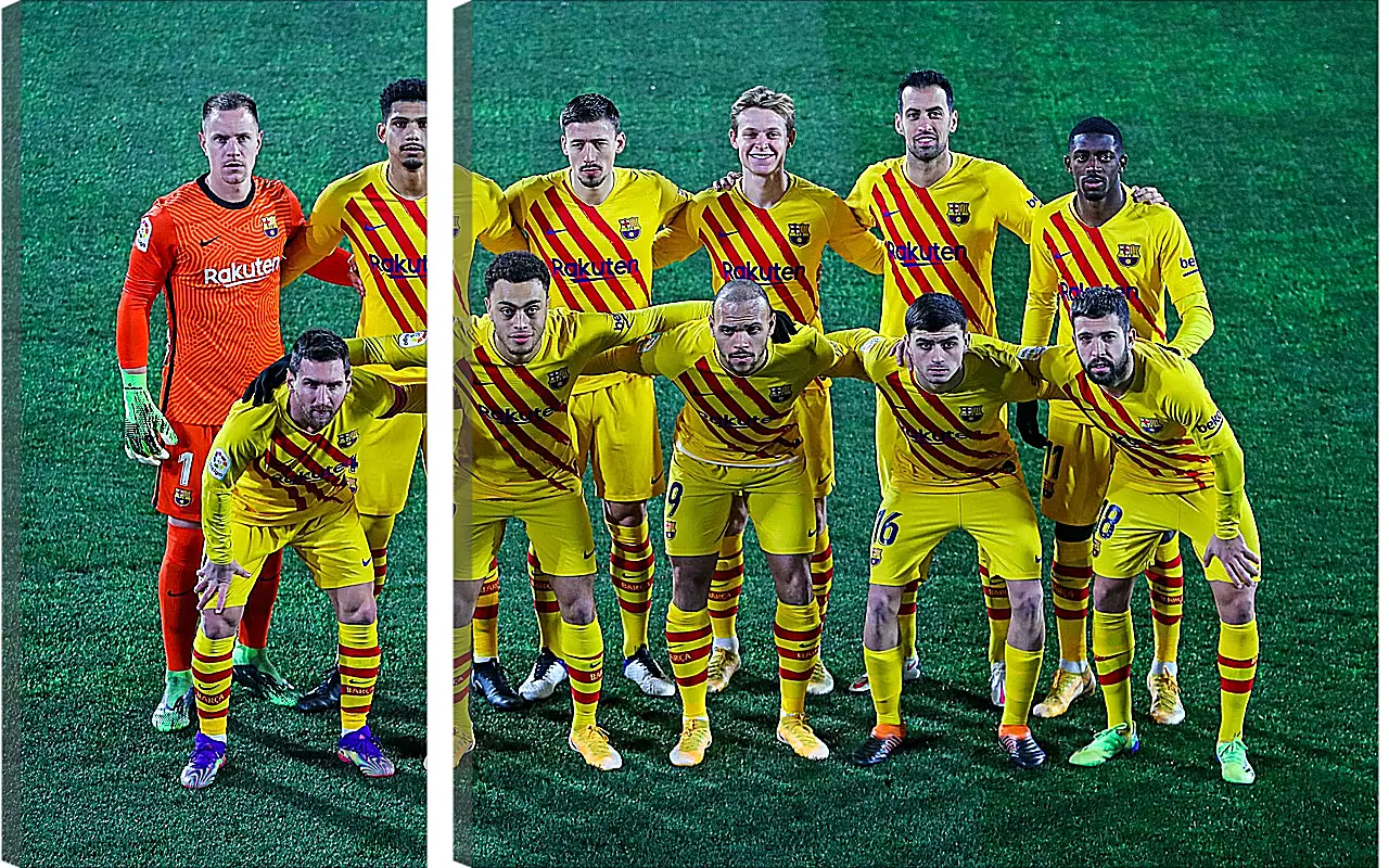 Модульная картина - Фото перед матчем ФК Барселона. FC Barcelona