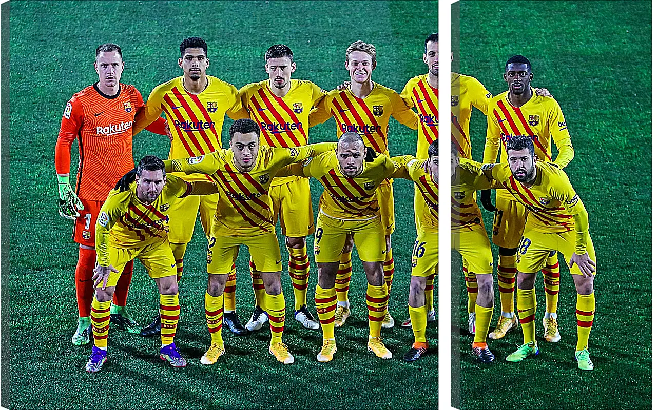 Модульная картина - Фото перед матчем ФК Барселона. FC Barcelona