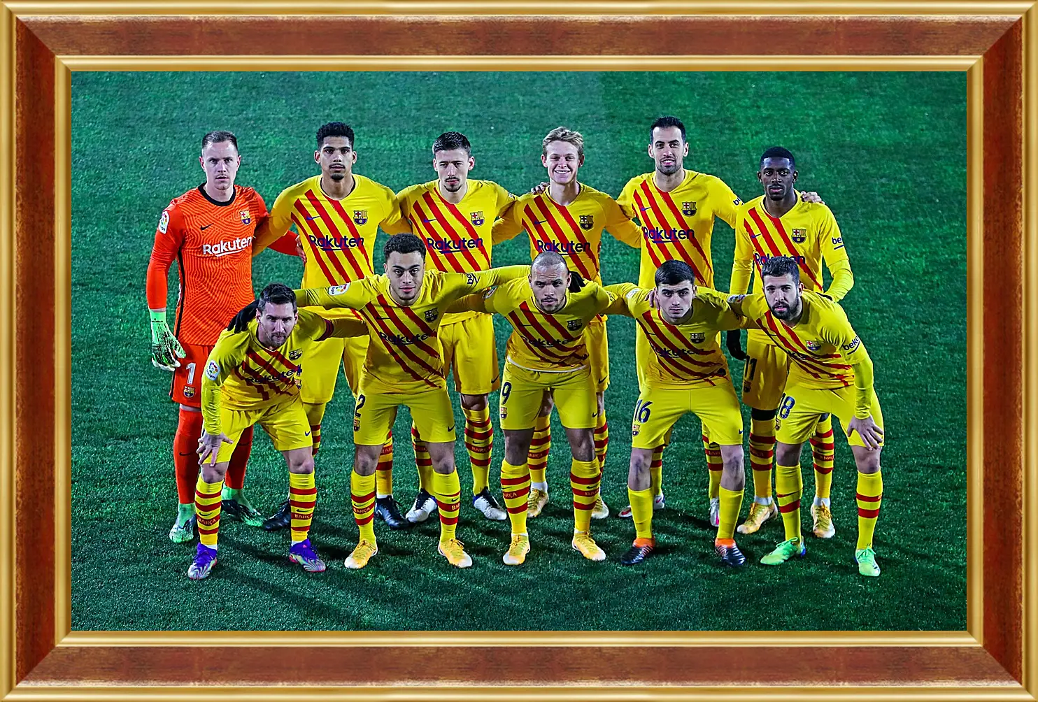 Картина в раме - Фото перед матчем ФК Барселона. FC Barcelona