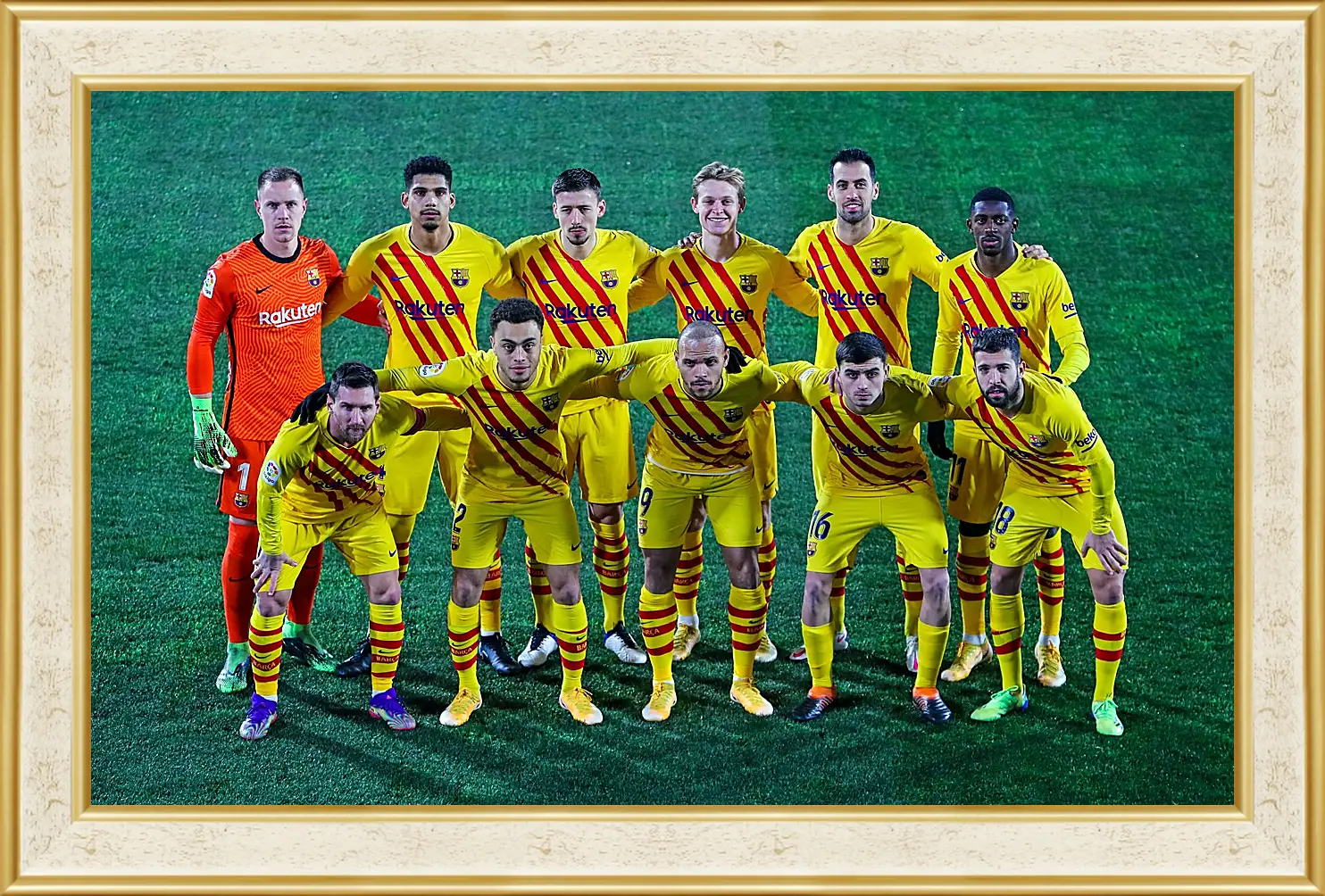 Картина в раме - Фото перед матчем ФК Барселона. FC Barcelona