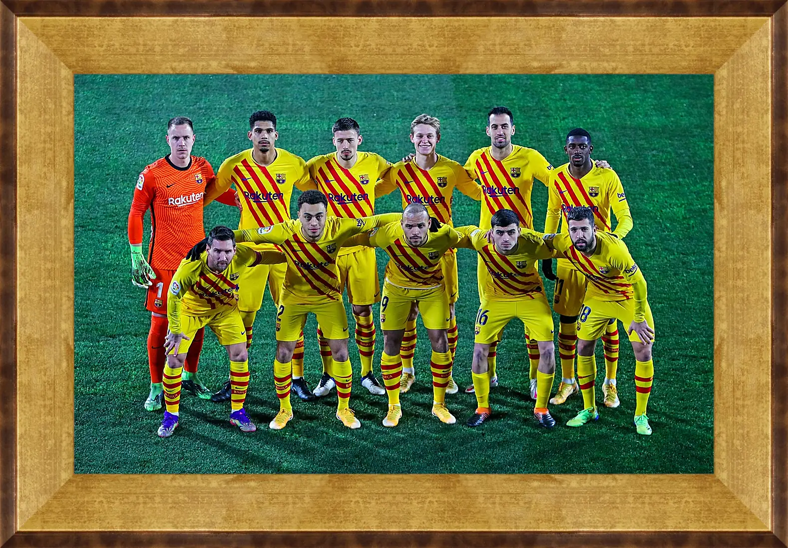 Картина в раме - Фото перед матчем ФК Барселона. FC Barcelona