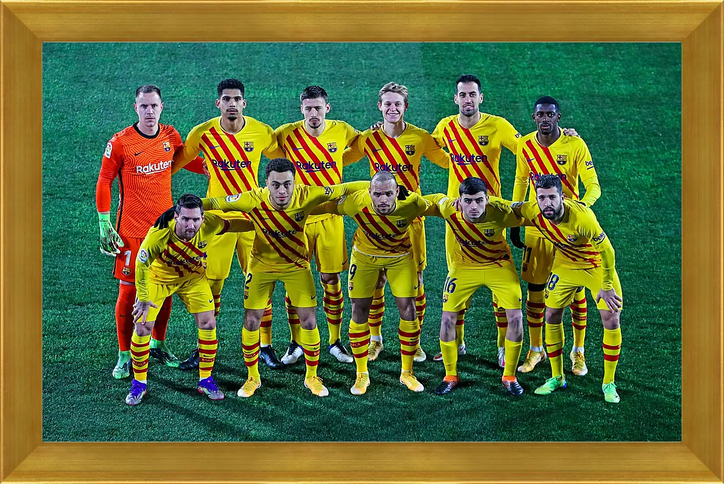 Картина в раме - Фото перед матчем ФК Барселона. FC Barcelona