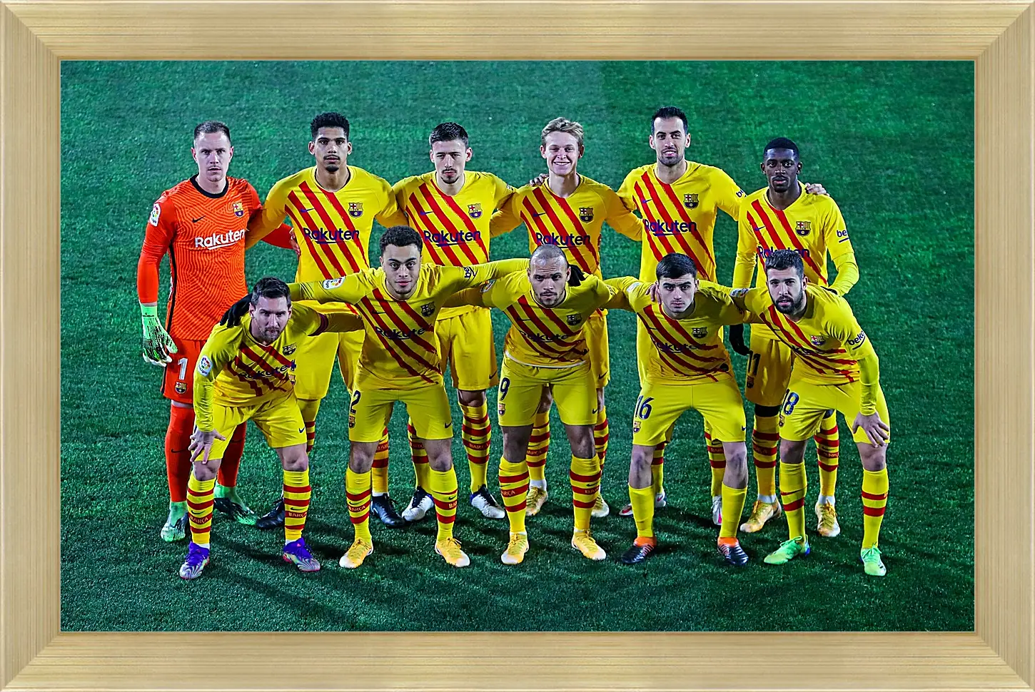 Картина в раме - Фото перед матчем ФК Барселона. FC Barcelona