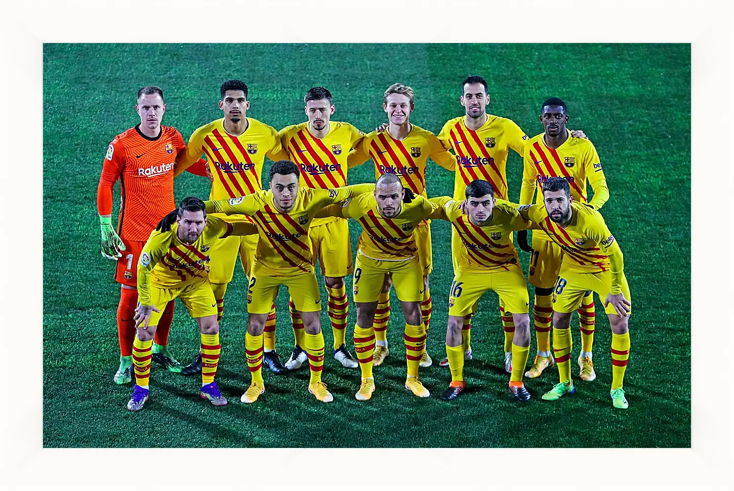 Картина в раме - Фото перед матчем ФК Барселона. FC Barcelona