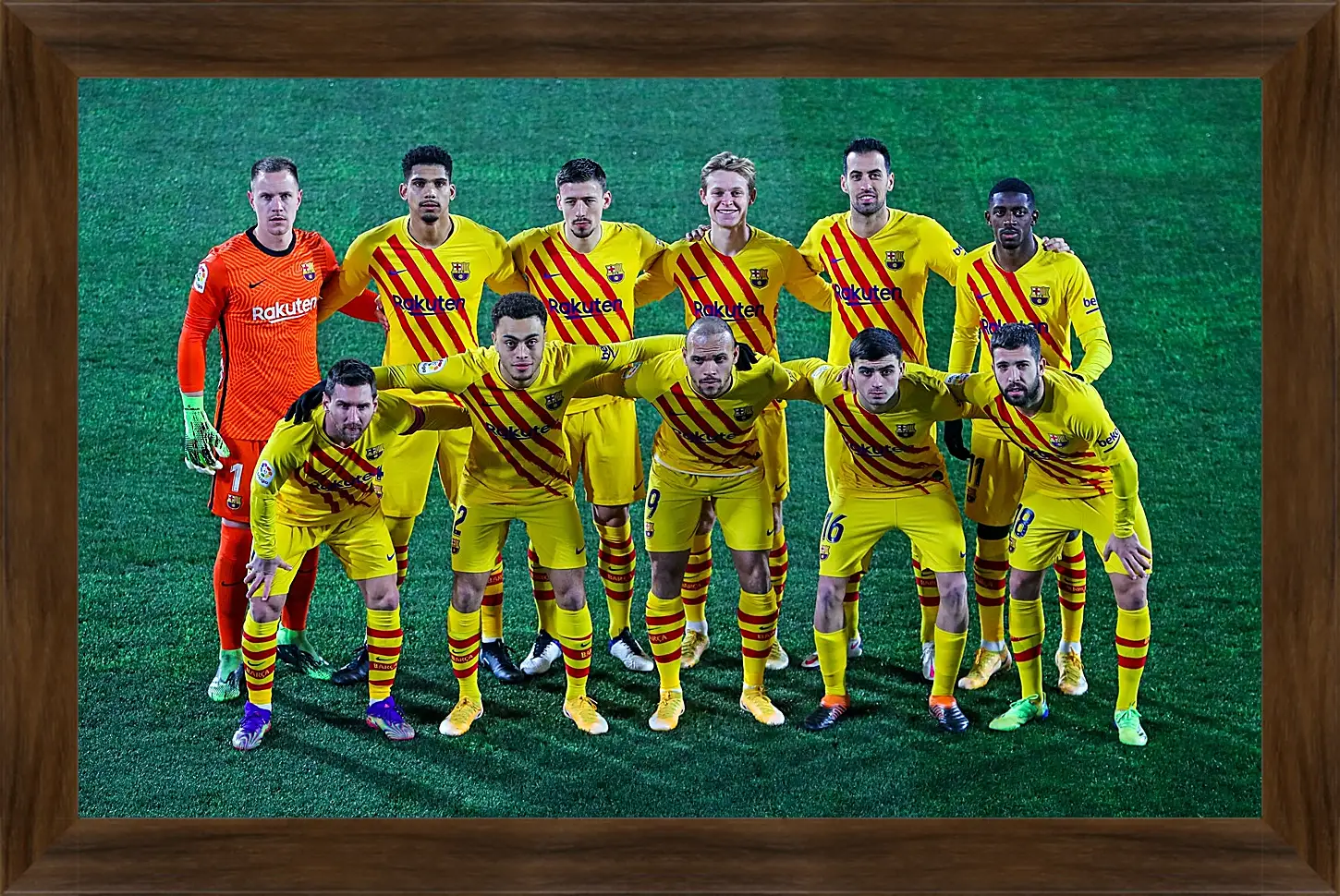 Картина в раме - Фото перед матчем ФК Барселона. FC Barcelona