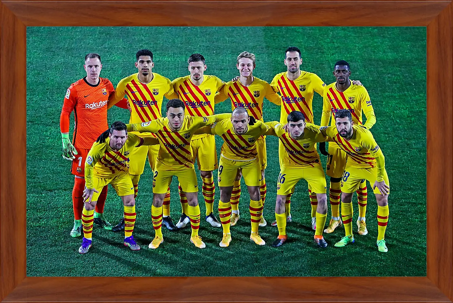 Картина в раме - Фото перед матчем ФК Барселона. FC Barcelona