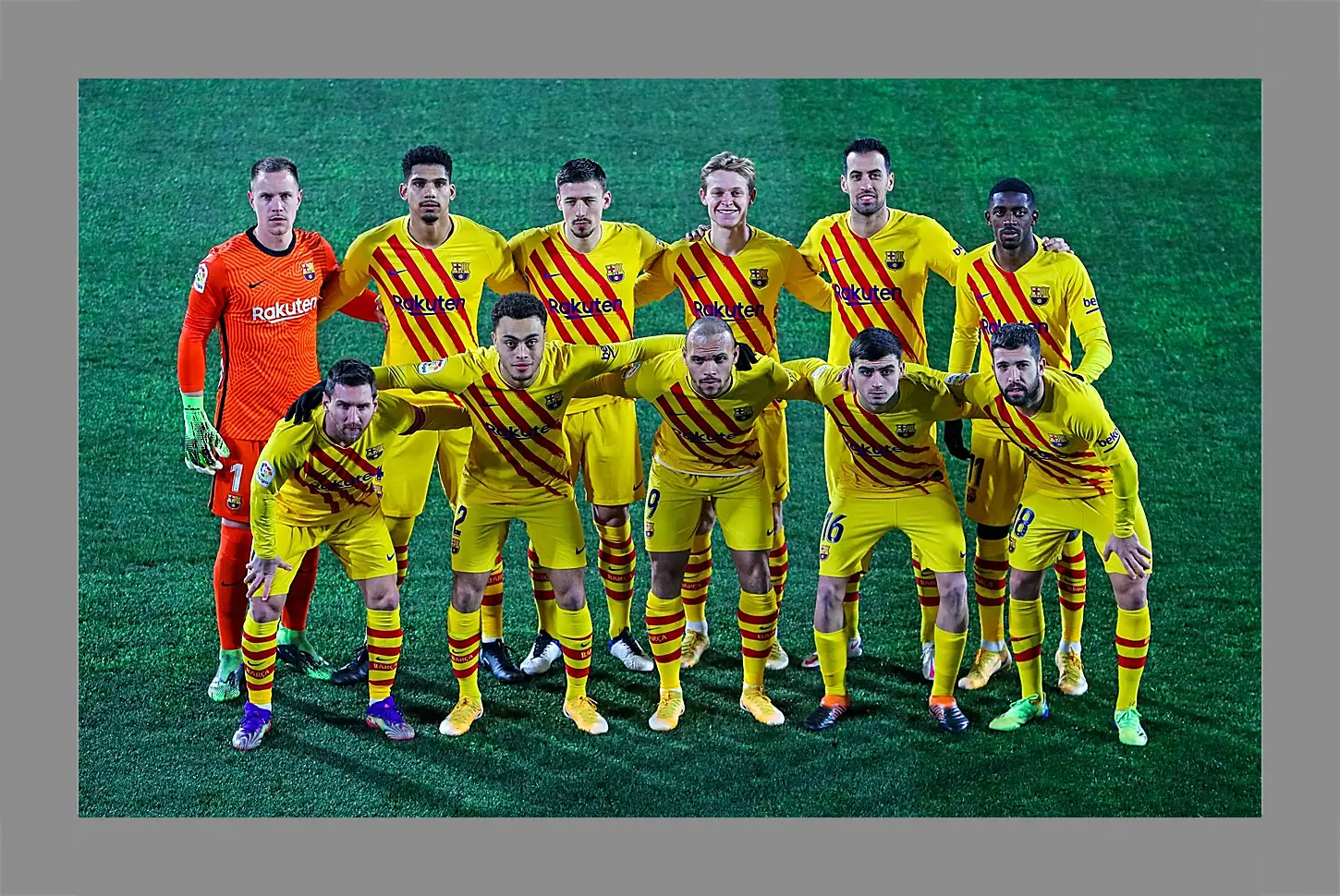 Картина в раме - Фото перед матчем ФК Барселона. FC Barcelona