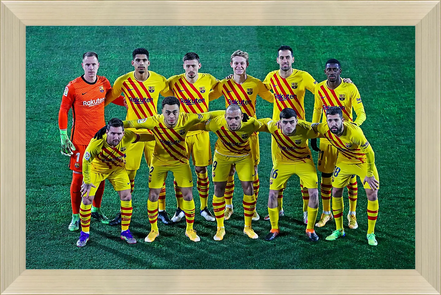 Картина в раме - Фото перед матчем ФК Барселона. FC Barcelona