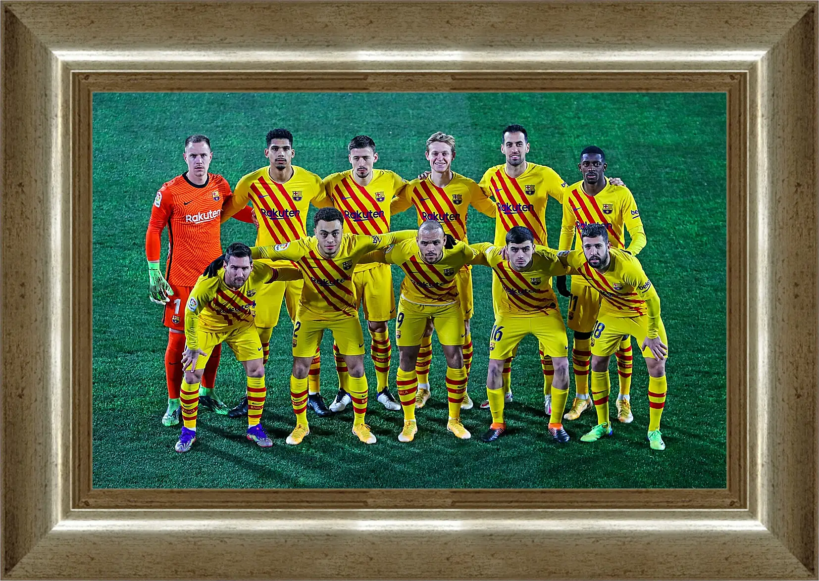 Картина в раме - Фото перед матчем ФК Барселона. FC Barcelona