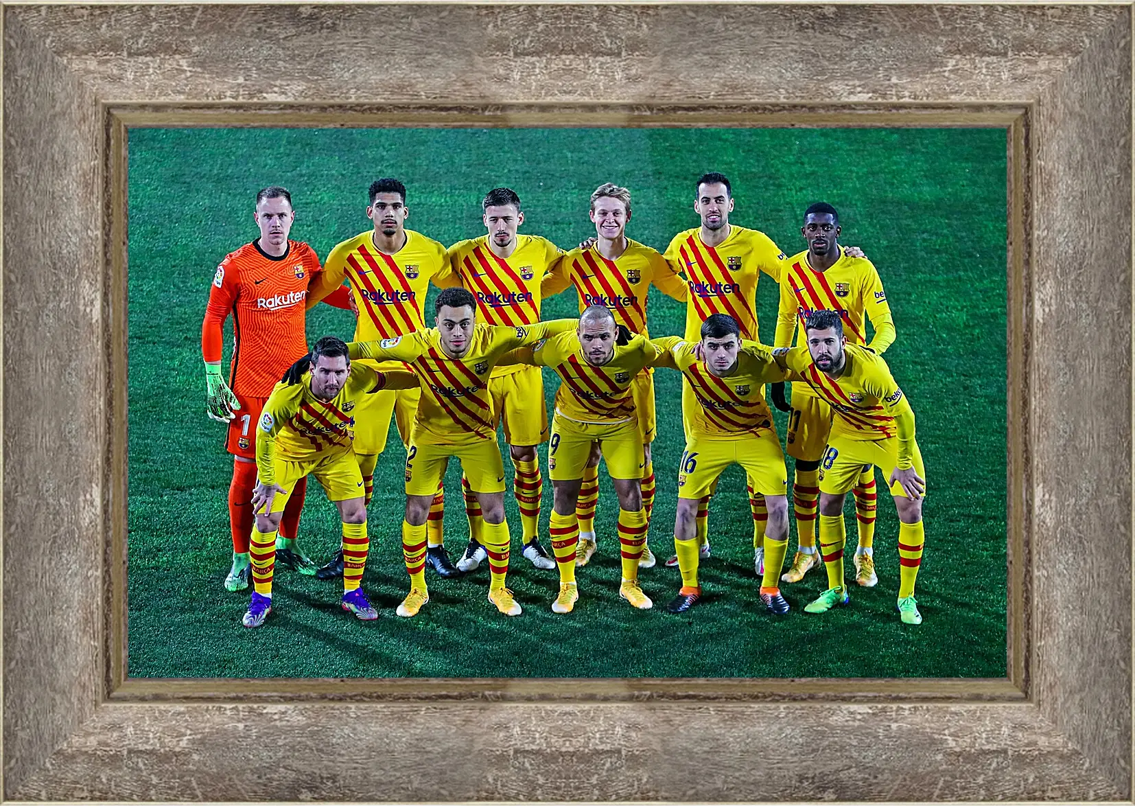 Картина в раме - Фото перед матчем ФК Барселона. FC Barcelona