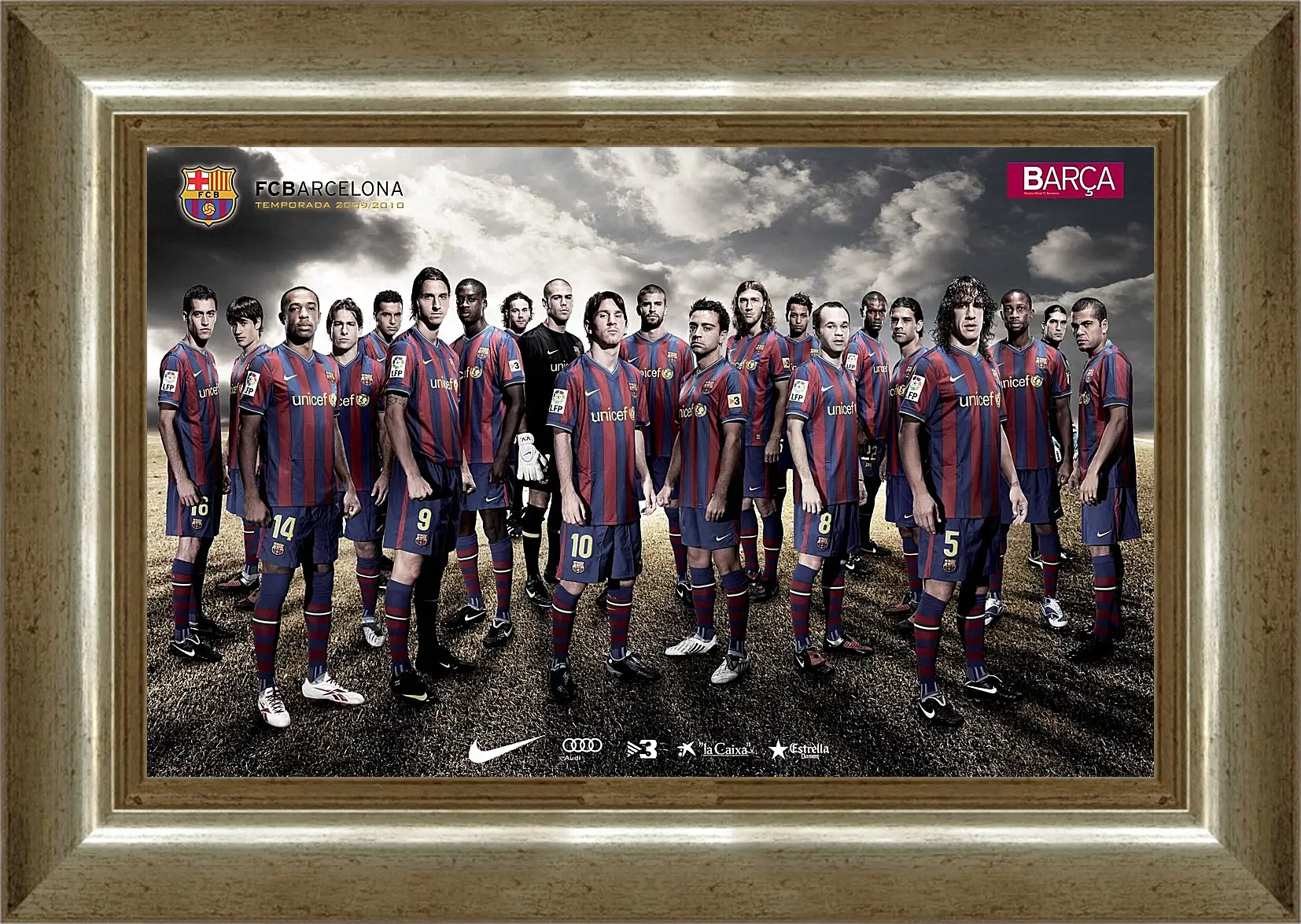 Картина в раме - ФК Барселона. FC Barcelona