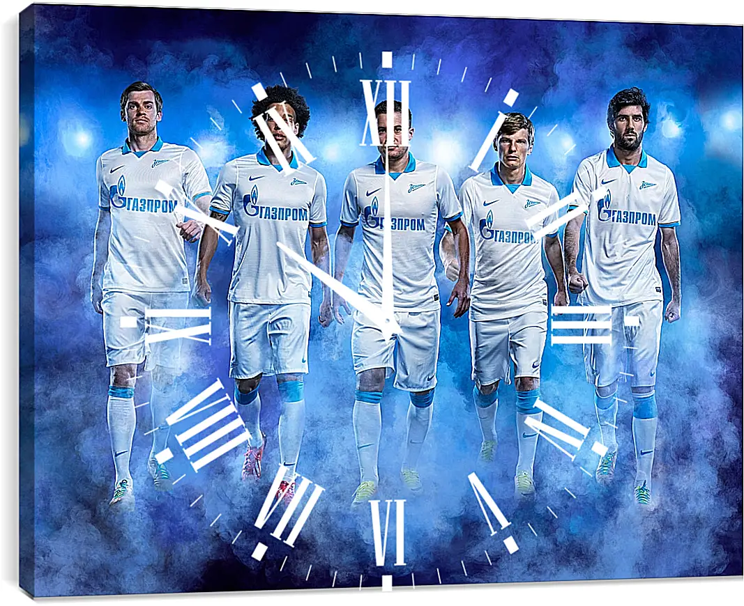 Часы картина - ФК Зенит Санкт-Петербург. FC Zenit St. Petersburg