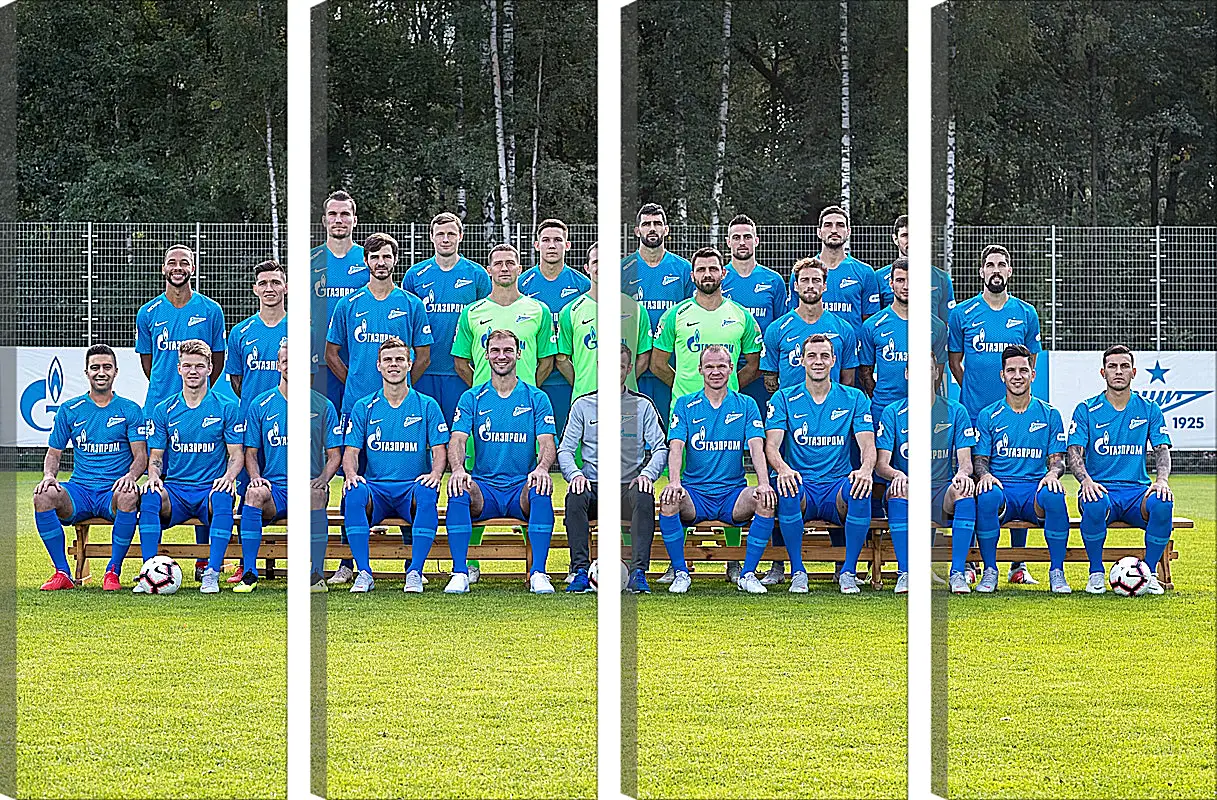 Модульная картина - ФК Зенит Санкт-Петербург. FC Zenit St. Petersburg