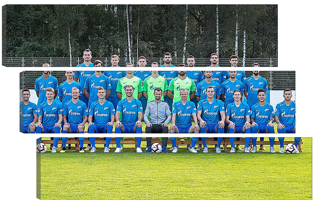 Модульная картина - ФК Зенит Санкт-Петербург. FC Zenit St. Petersburg