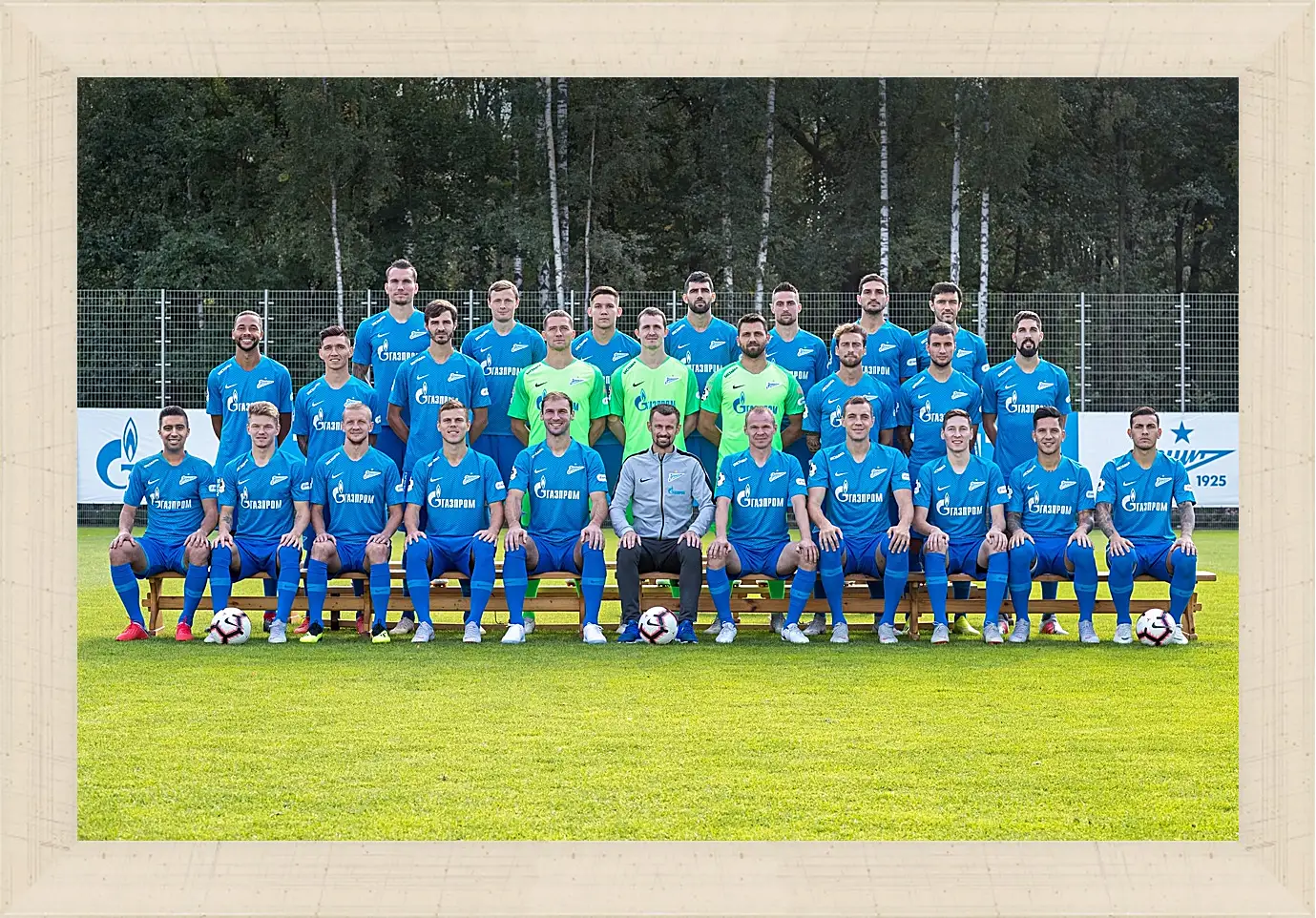 Картина в раме - ФК Зенит Санкт-Петербург. FC Zenit St. Petersburg