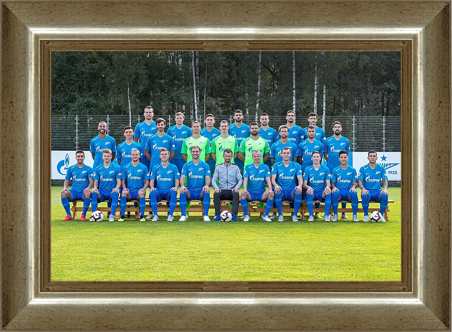 Картина в раме - ФК Зенит Санкт-Петербург. FC Zenit St. Petersburg