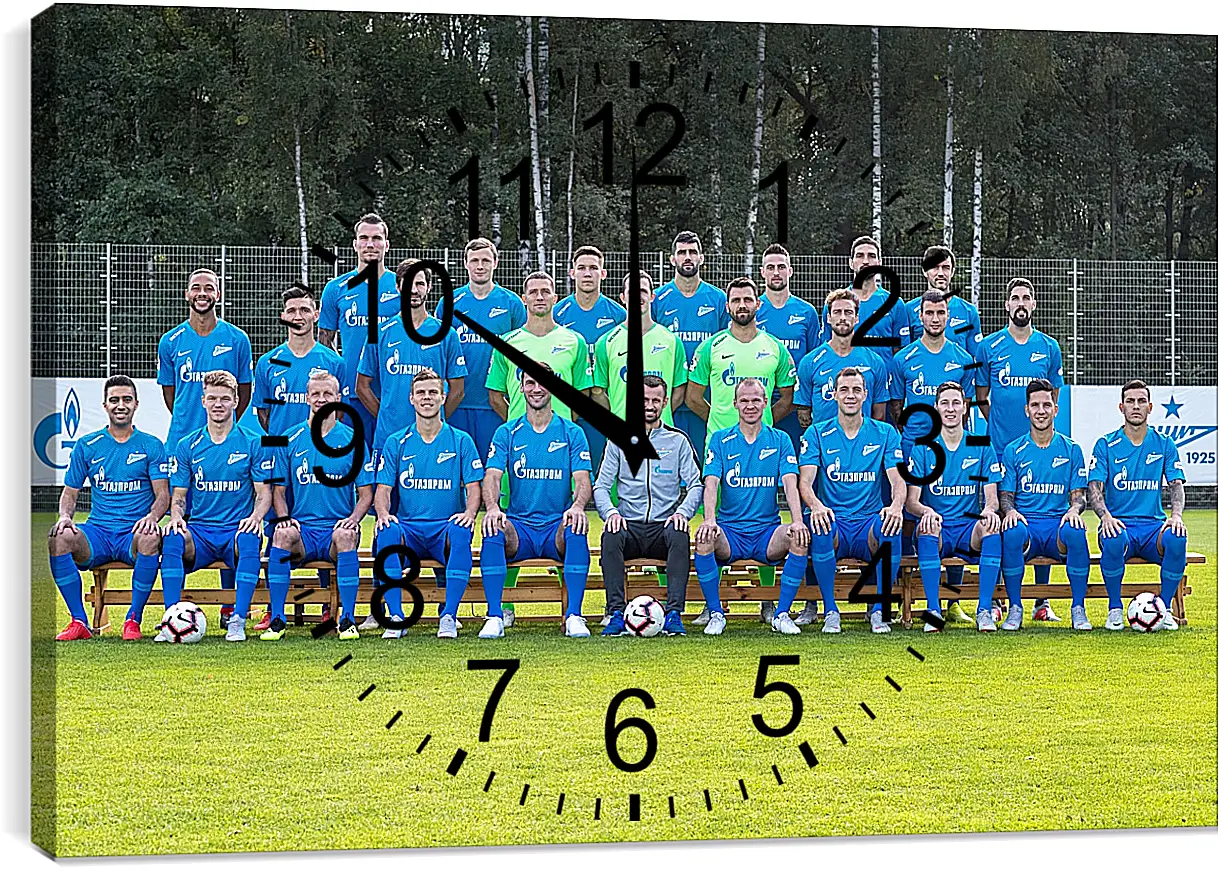 Часы картина - ФК Зенит Санкт-Петербург. FC Zenit St. Petersburg