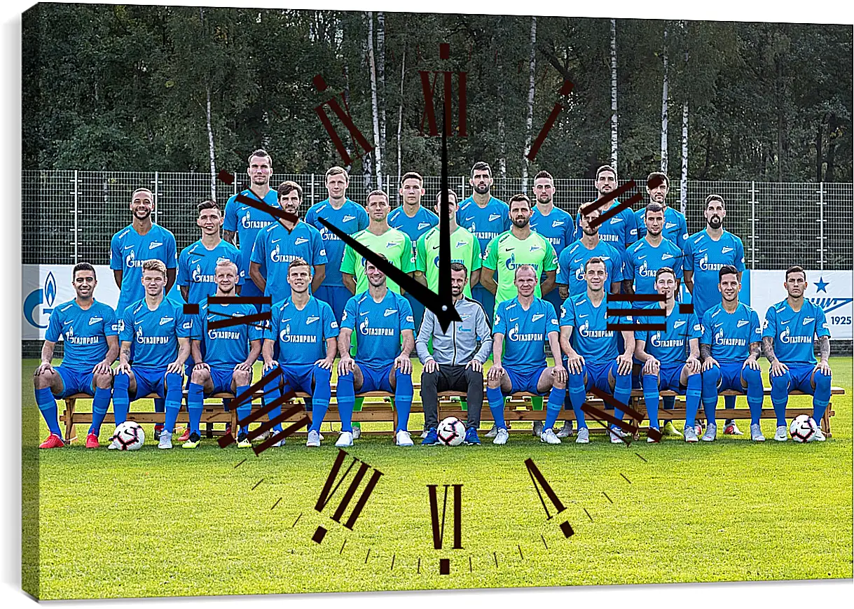 Часы картина - ФК Зенит Санкт-Петербург. FC Zenit St. Petersburg