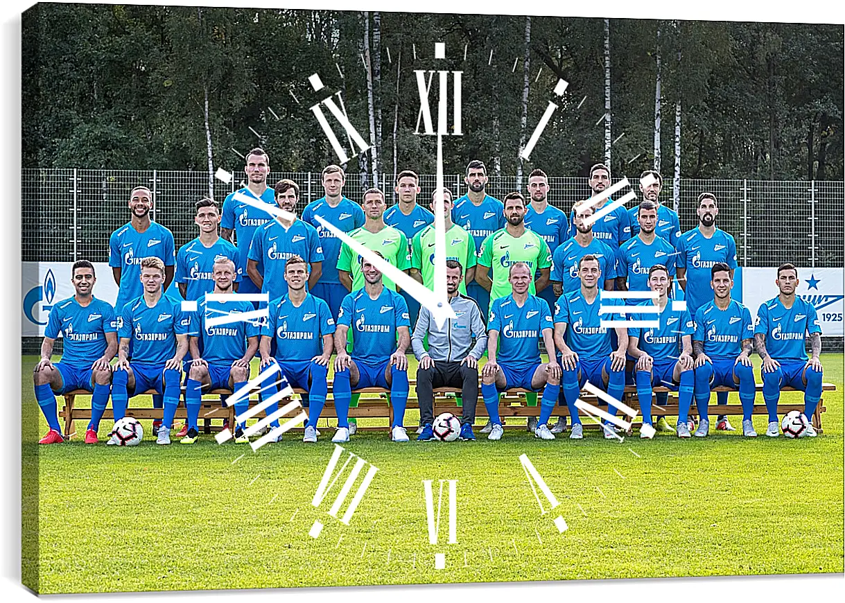 Часы картина - ФК Зенит Санкт-Петербург. FC Zenit St. Petersburg